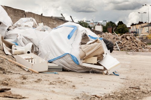 Commercial waste collection in a Chessington business area