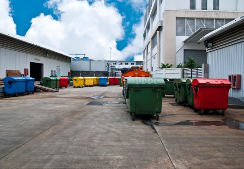 Professionals handling hazardous waste in Chessington